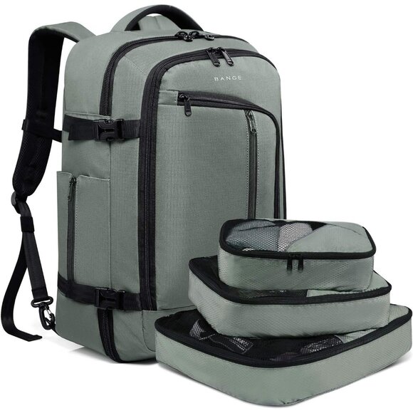 🆕Men's Green Polyester 40L FAA Flight Approved Weekender Backpack Carry-On - Picture 1 of 9